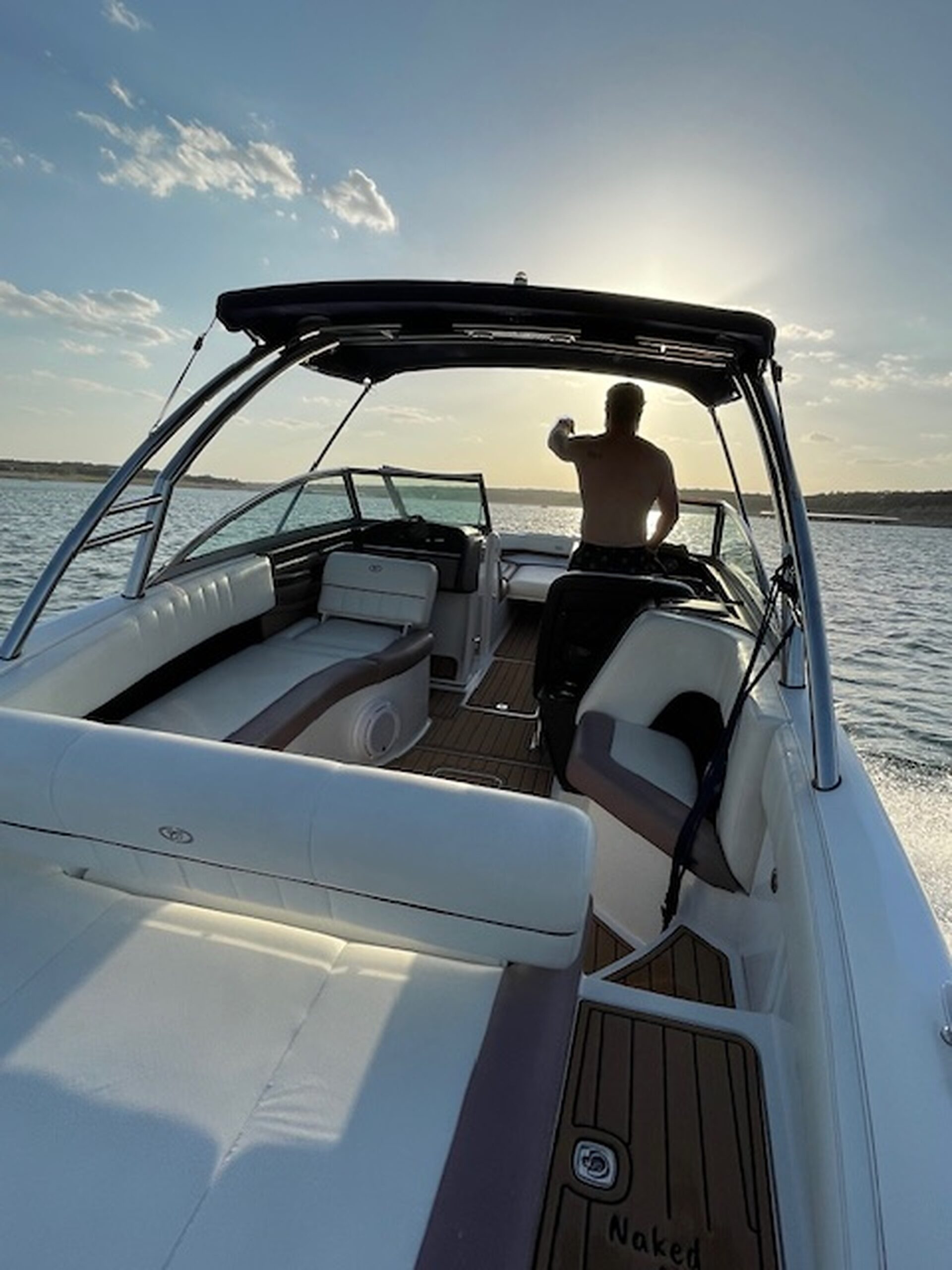 Sunset cruise over Lake Travis, Austin TX